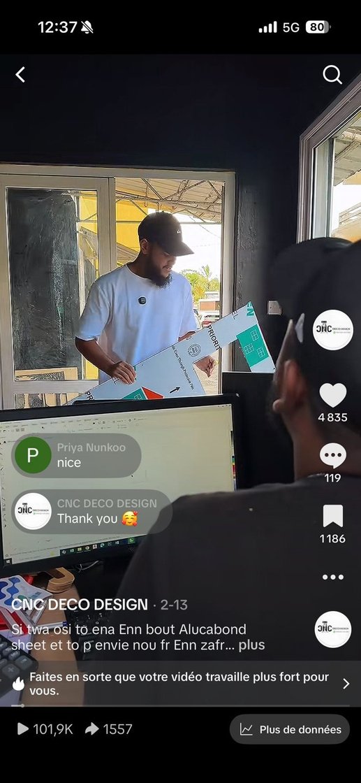 CNC Deco Design TikTok 101K views