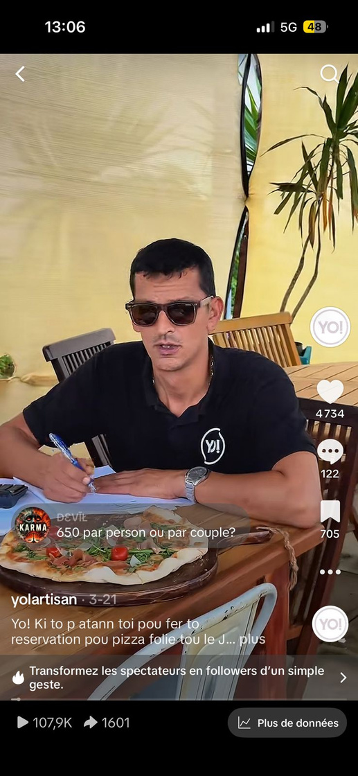 Yo L’Artisan TikTok. 107K views